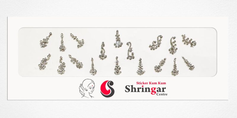 Fancy Bindi | Silver Beads Border (Set-1)