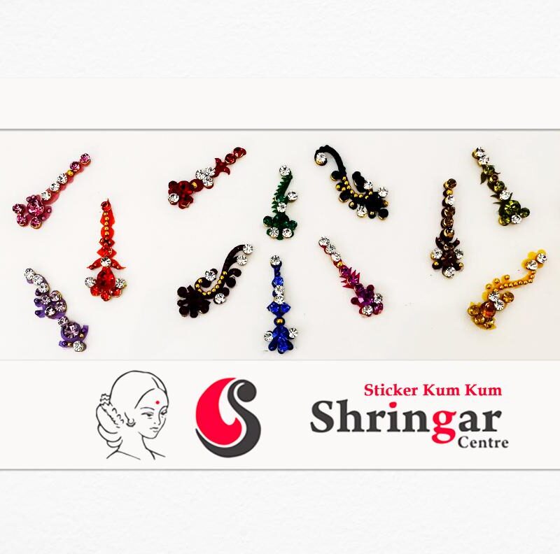 Fancy Bindi | Diamond Studded (Set-4)